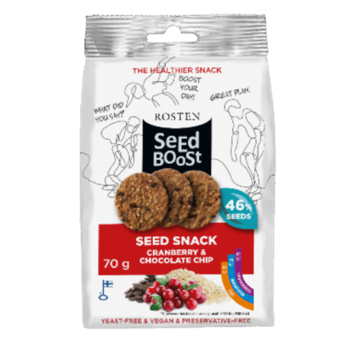 SeedBoost jõhvika ja šokolaadiga snäkk 70g