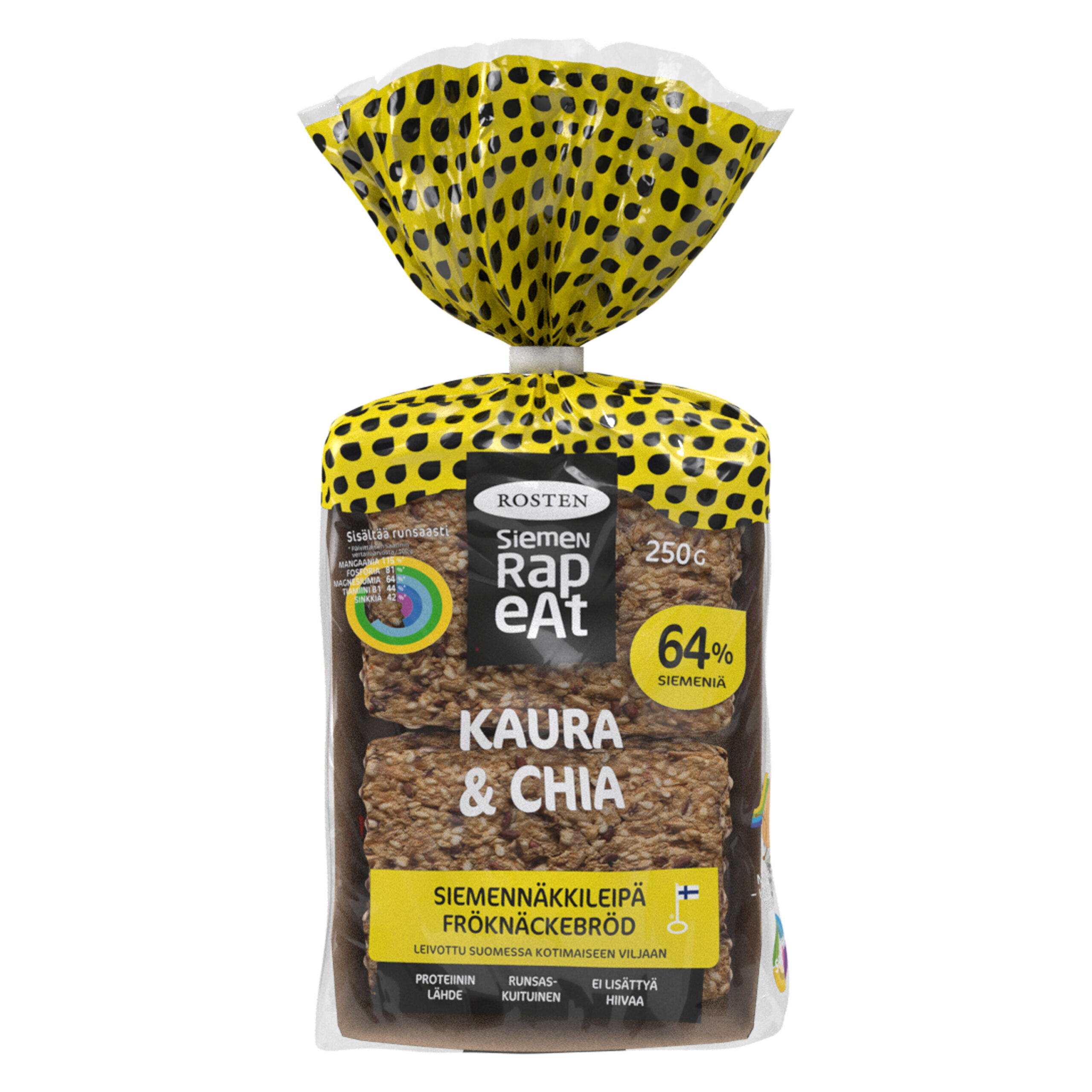 Kaera- ja chia seemnetega näkileib 250g