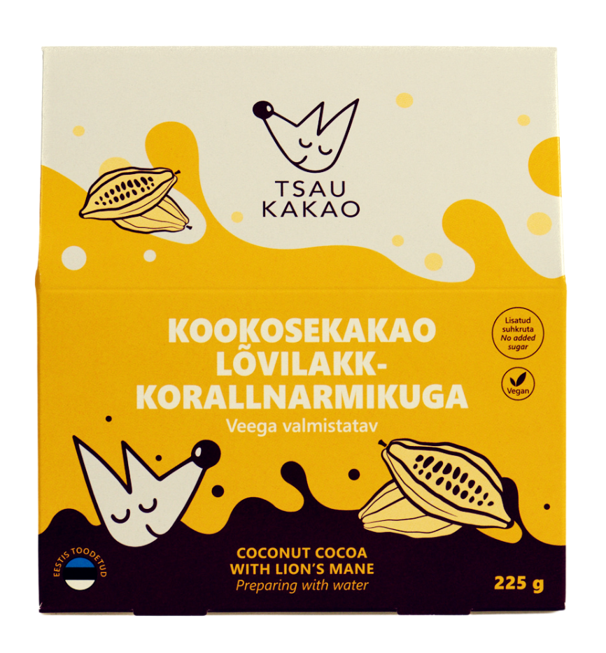 Kookosekakao lõvilakk-korallnarmikuga 225g