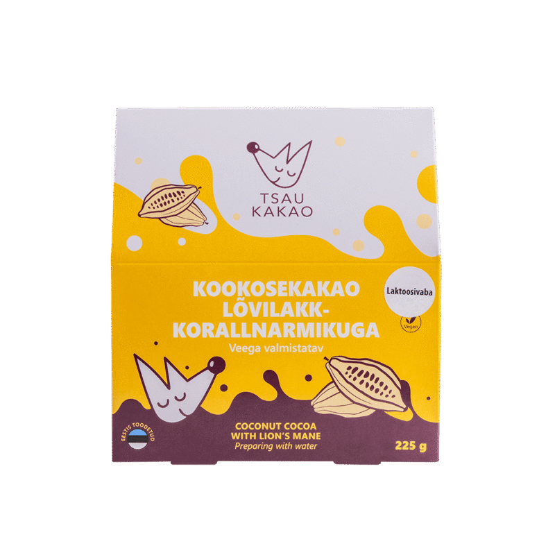 Kookosekakao lõvilakk-korallnarmikuga 225g