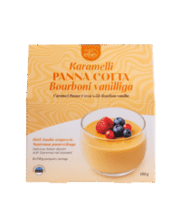 Karamelli panna cotta bourboni vanilliga