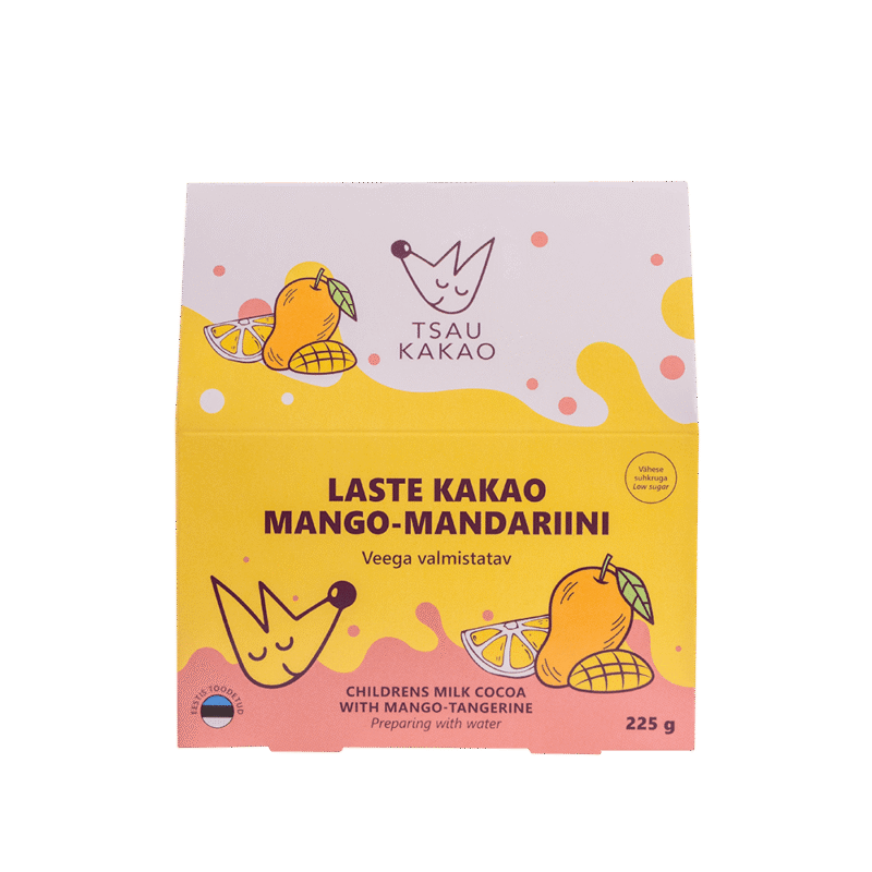 Mango-mandariini maitseline kakao lastele